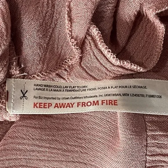 Free People One X-Small Adella Slip Mini Dress Rose Crochet Lace Flowy Smocked - Picture 11 of 12